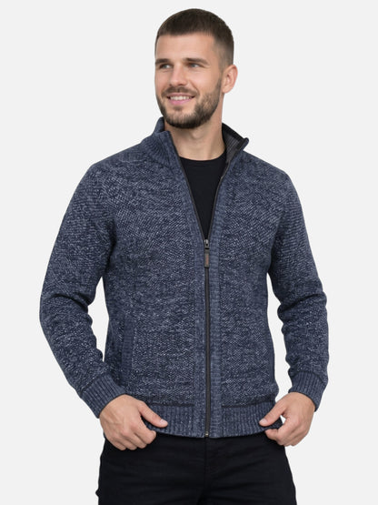 Montviro | Men's Fleece-Lined Zip Cardigan – Winter Comfort