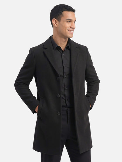Montviro | Men's Single-Breasted Overcoat – Classic Business Style