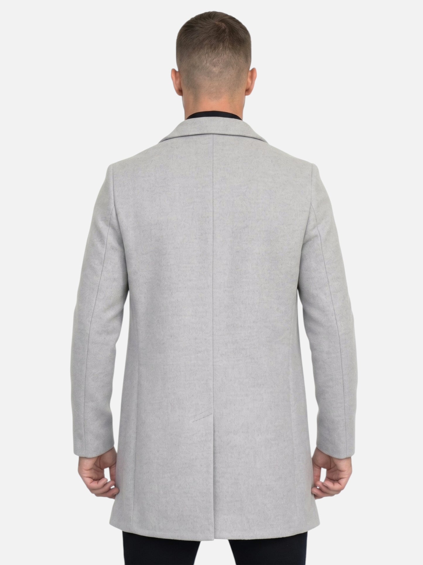 Montviro | Men's Single-Breasted Overcoat – Classic Business Style