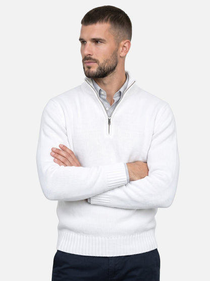 Montviro | Men's Quarter-Zip Turtleneck Jumper – Autumn Knitwear
