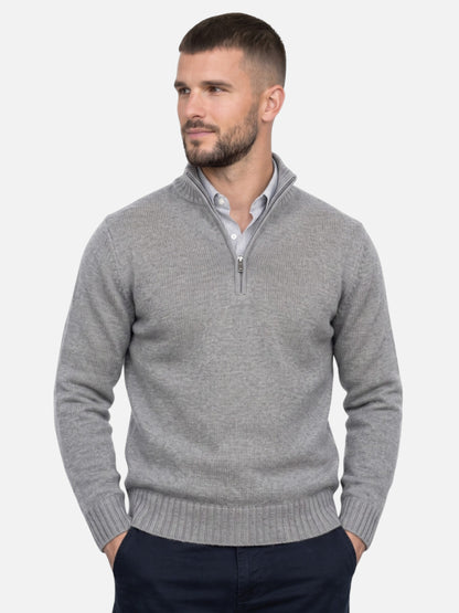 Montviro | Men's Quarter-Zip Turtleneck Jumper – Autumn Knitwear
