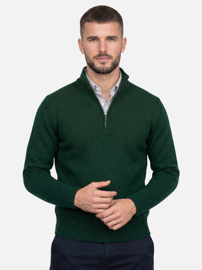 Montviro | Men's Quarter-Zip Turtleneck Jumper – Autumn Knitwear