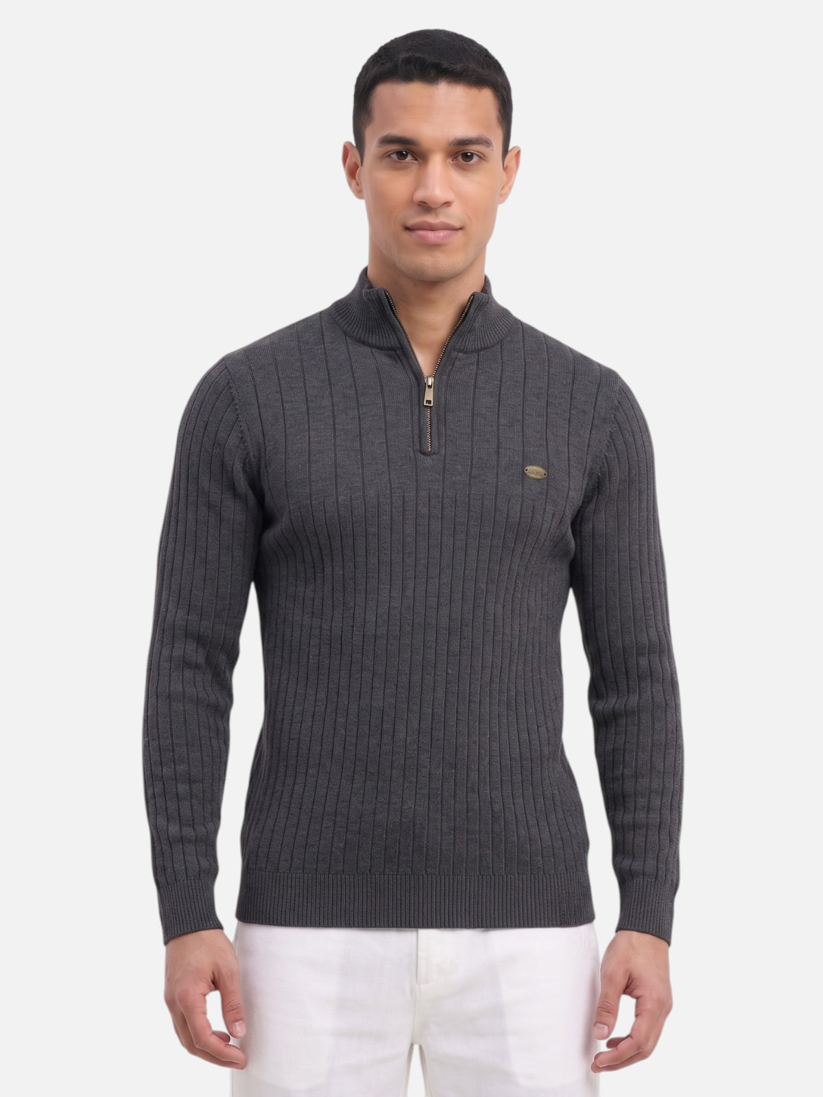 Montviro | Men's Half-Zip Knitted Pullover – Winter Comfort