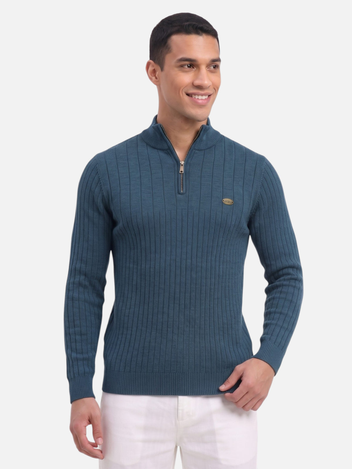 Montviro | Men's Half-Zip Knitted Pullover – Winter Comfort