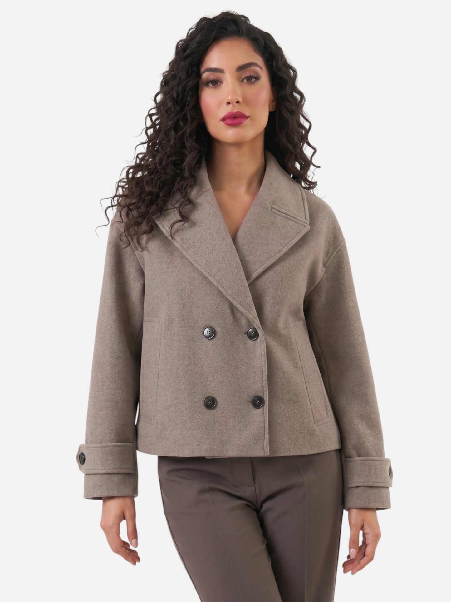 Montviro | Women’s Double-Breasted Trench Jacket – Vintage Elegance