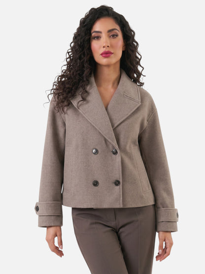 Montviro | Women’s Double-Breasted Trench Jacket – Vintage Elegance