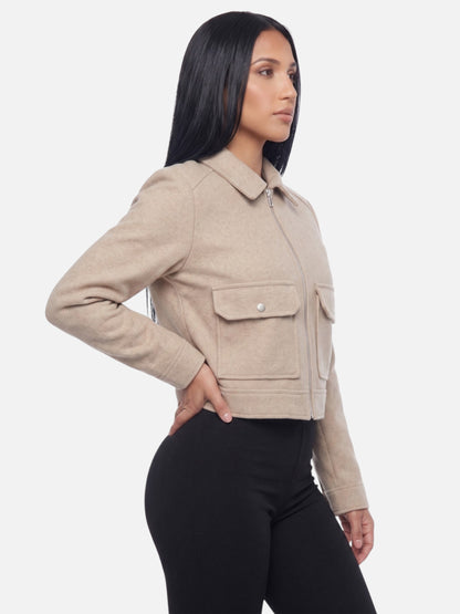 Montviro | Women’s Zip-Up Jacket Coat – Elegant Autumn Style