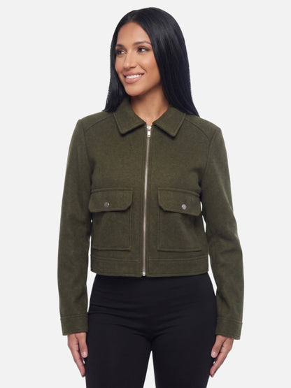 Montviro | Women’s Zip-Up Jacket Coat – Elegant Autumn Style