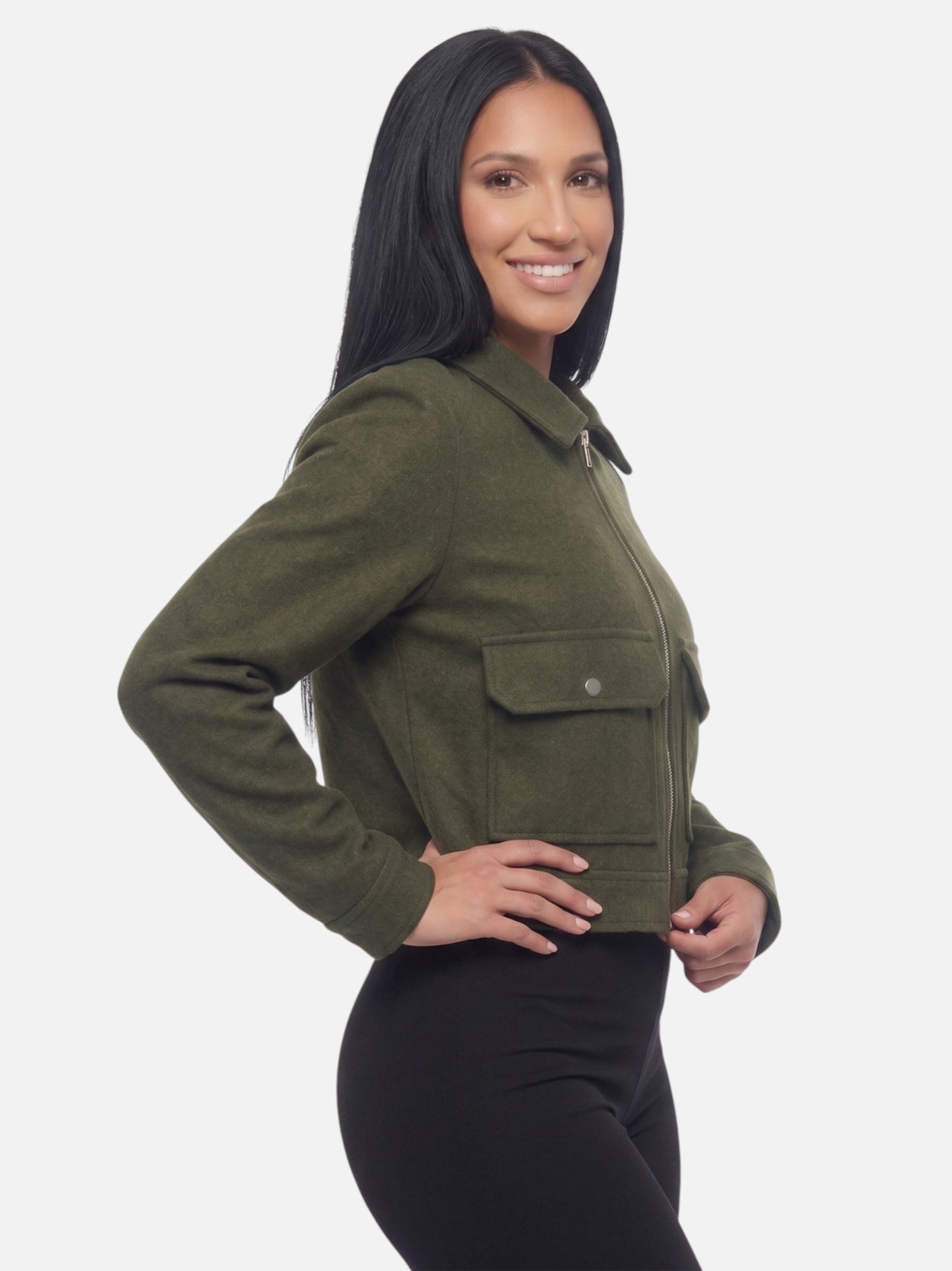 Montviro | Women’s Zip-Up Jacket Coat – Elegant Autumn Style