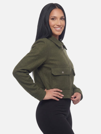 Montviro | Women’s Zip-Up Jacket Coat – Elegant Autumn Style