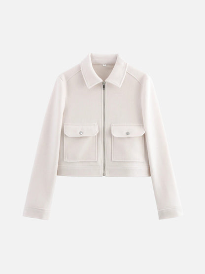 Montviro | Women’s Zip-Up Jacket Coat – Elegant Autumn Style