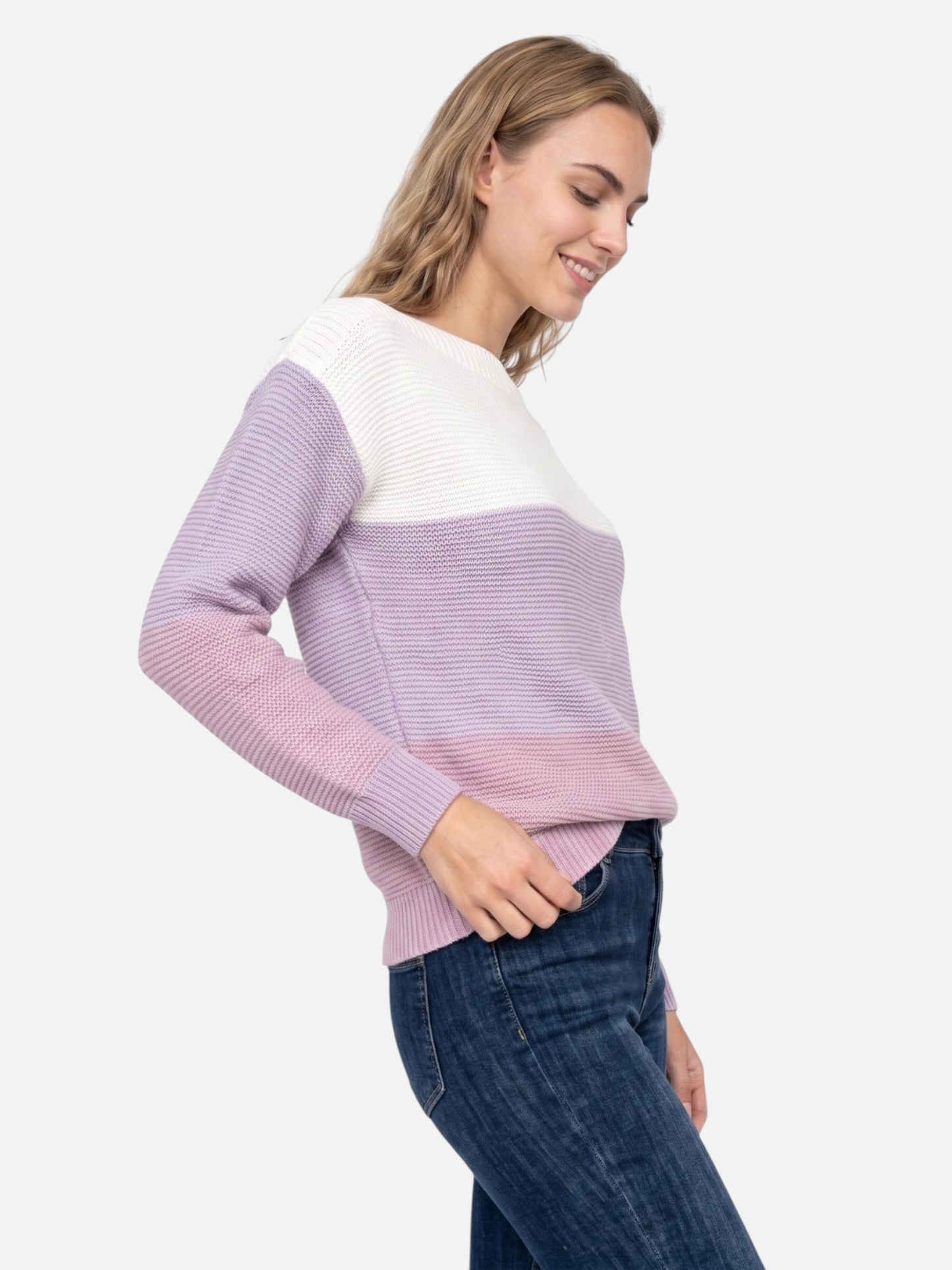 Montviro | Women’s Colour-Blocked Drop-Shoulder Knit Sweater