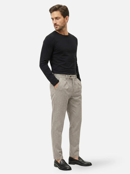 Montviro | Men’s Herringbone Trousers – Timeless Tailored Elegance