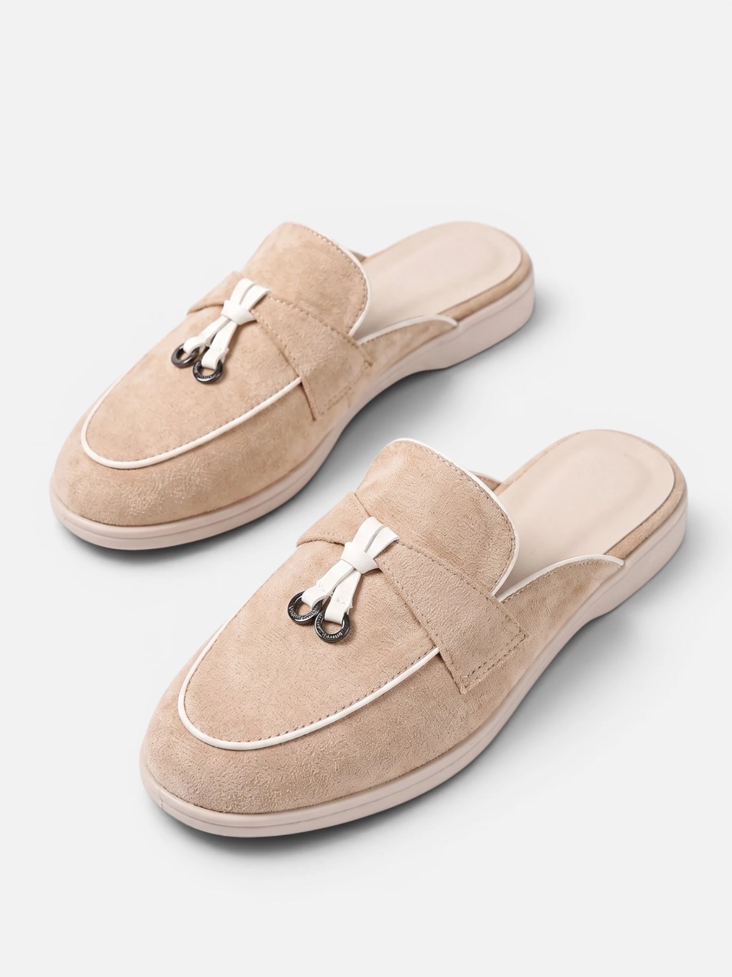 Montviro | Women’s Backless Tassel Mule Loafers – Refined Casual Style