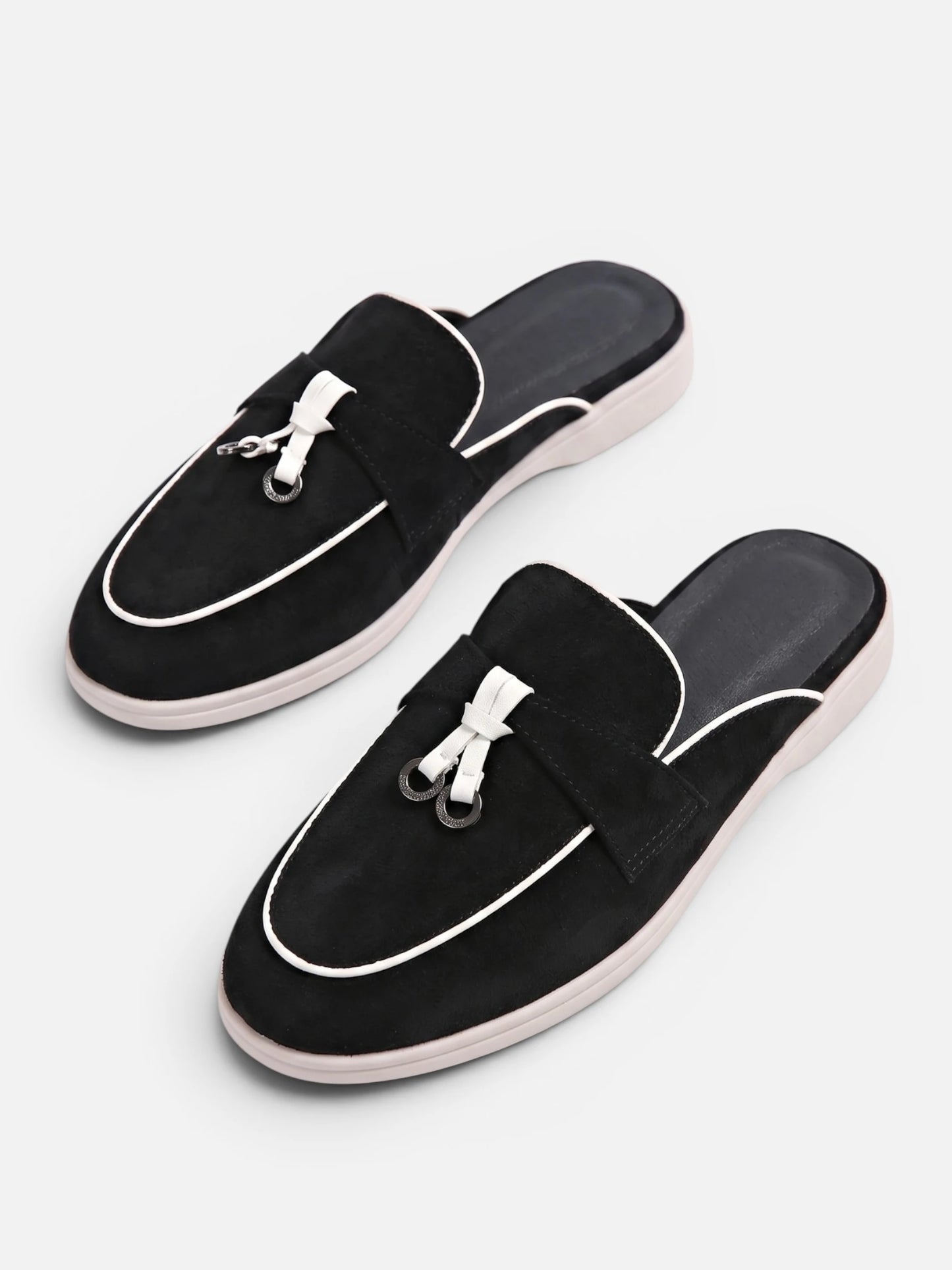 Montviro | Women’s Backless Tassel Mule Loafers – Refined Casual Style
