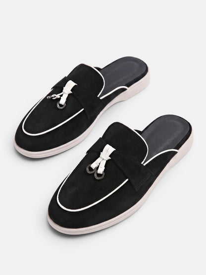 Montviro | Women’s Backless Tassel Mule Loafers – Refined Casual Style