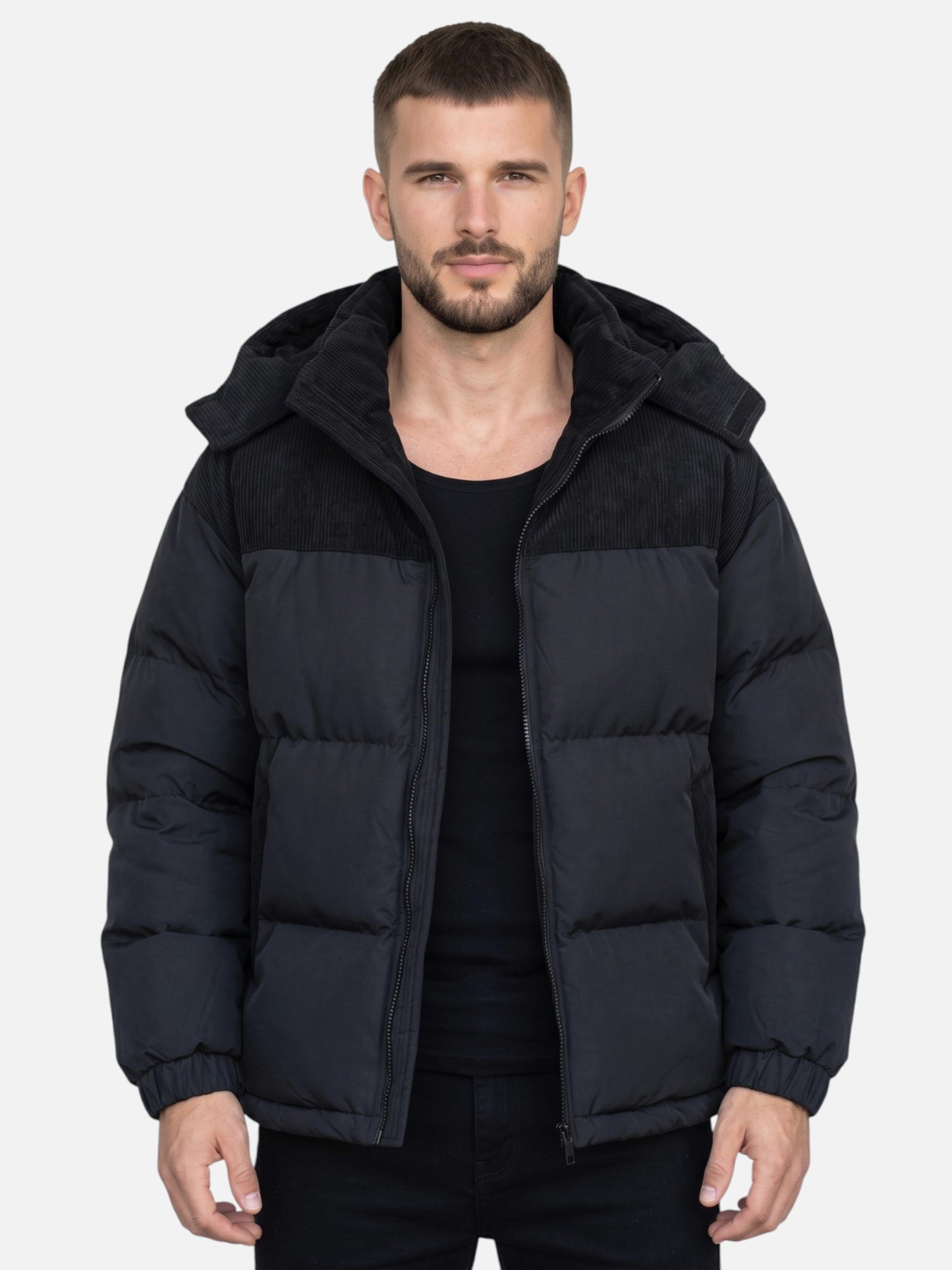 Montviro | Men's Hooded Puffer Jacket – Winter Warmth