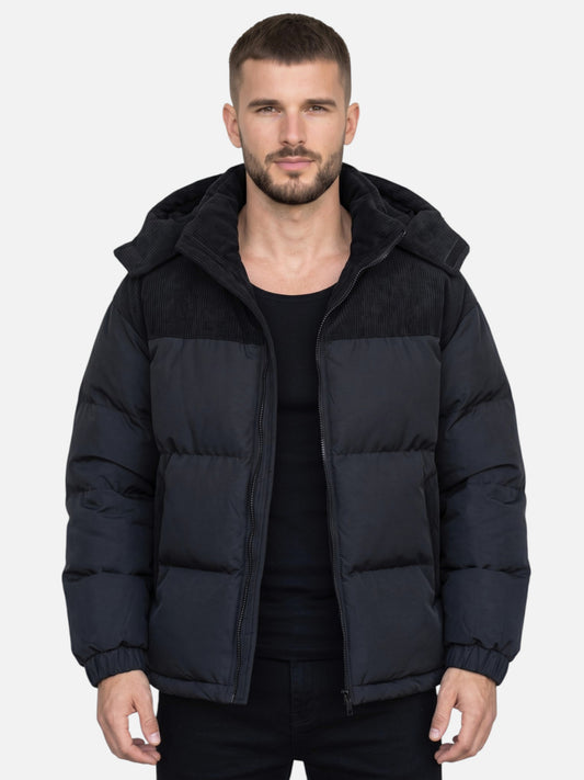 Montviro | Men's Hooded Puffer Jacket – Winter Warmth