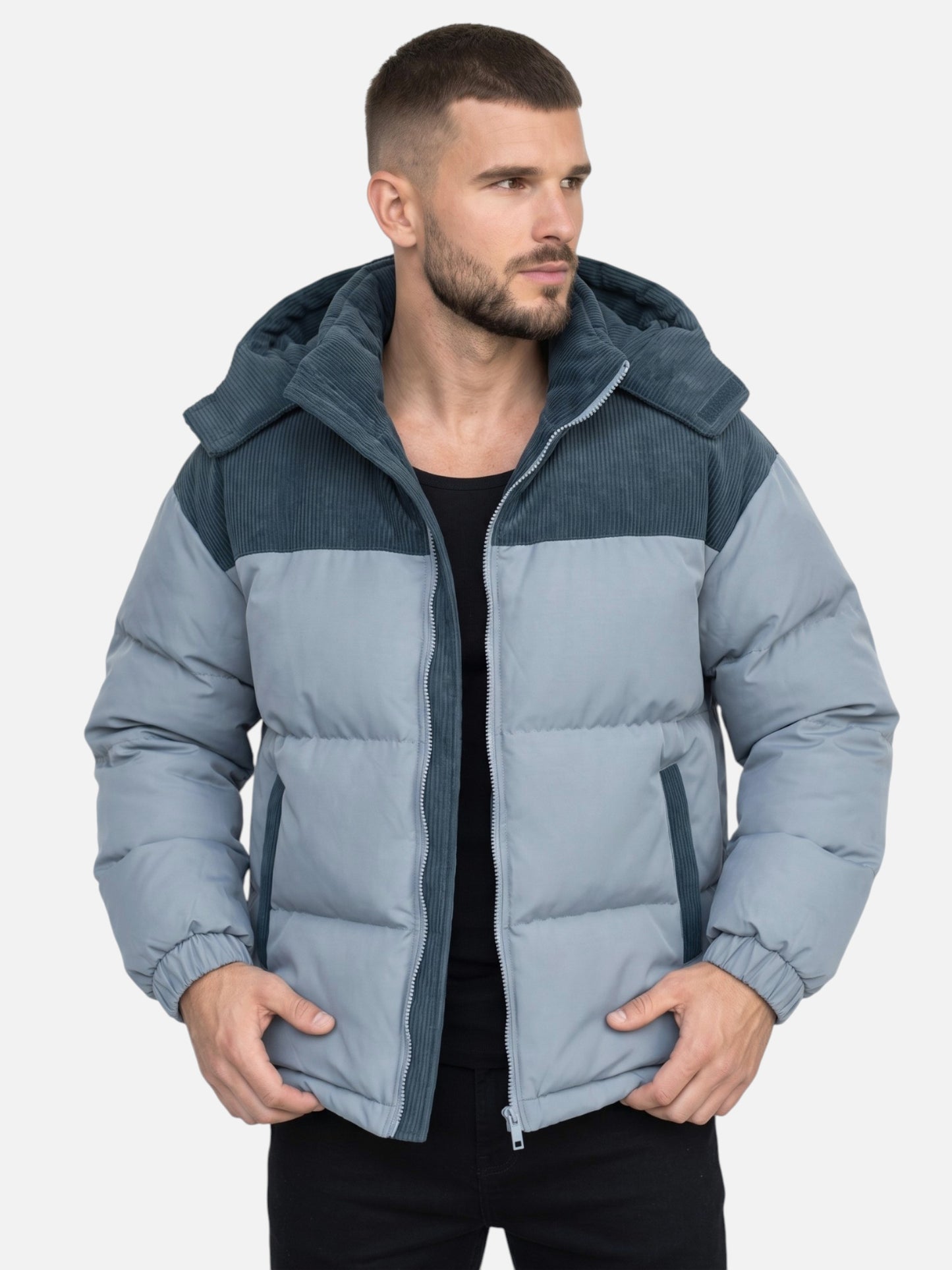 Montviro | Men's Hooded Puffer Jacket – Winter Warmth