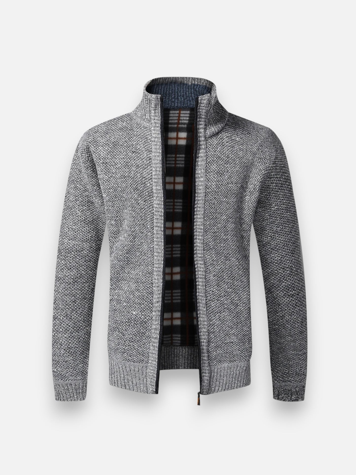 Montviro | Men's Fleece-Lined Zip Cardigan – Winter Comfort