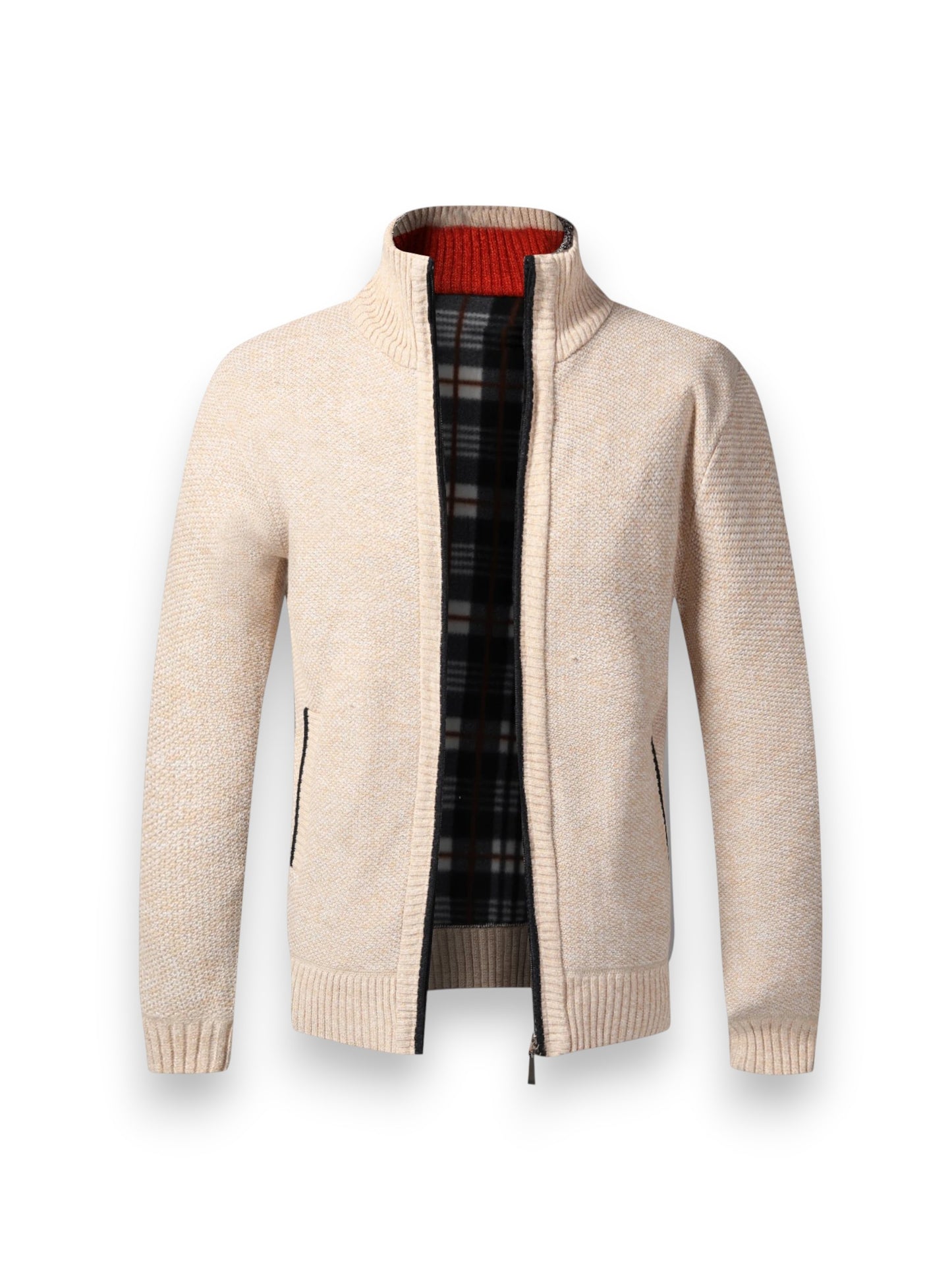 Montviro | Men's Fleece-Lined Zip Cardigan – Winter Comfort