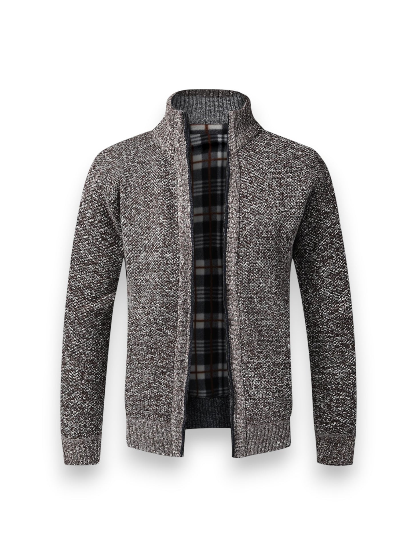 Montviro | Men's Fleece-Lined Zip Cardigan – Winter Comfort