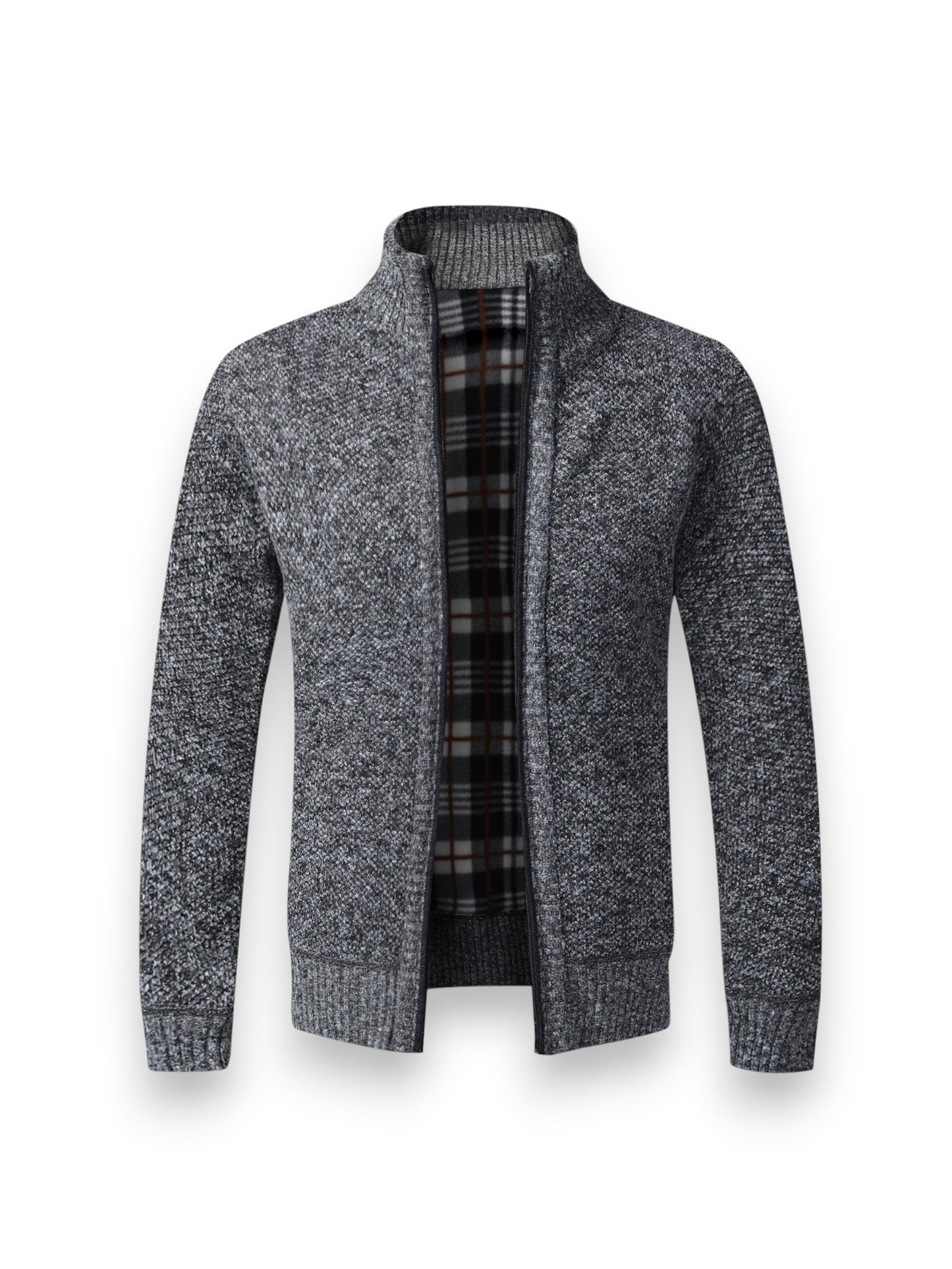 Montviro | Men's Fleece-Lined Zip Cardigan – Winter Comfort