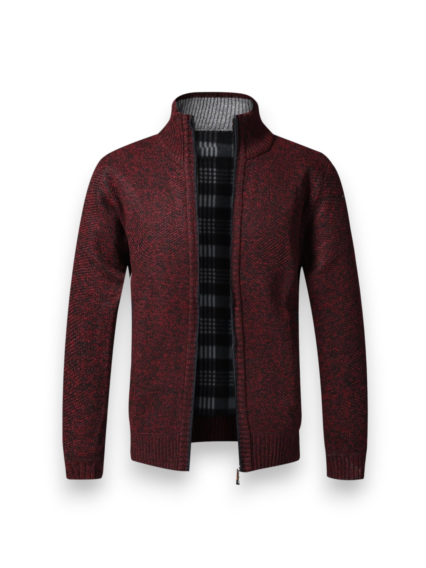 Montviro | Men's Fleece-Lined Zip Cardigan – Winter Comfort