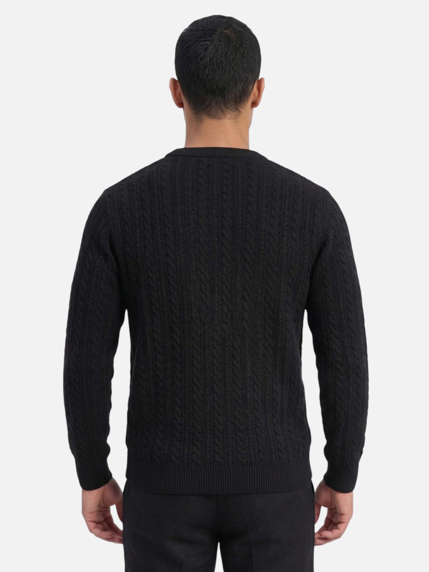 Montviro | Men's Textured Jacquard Knitted Jumper – Autumn Style
