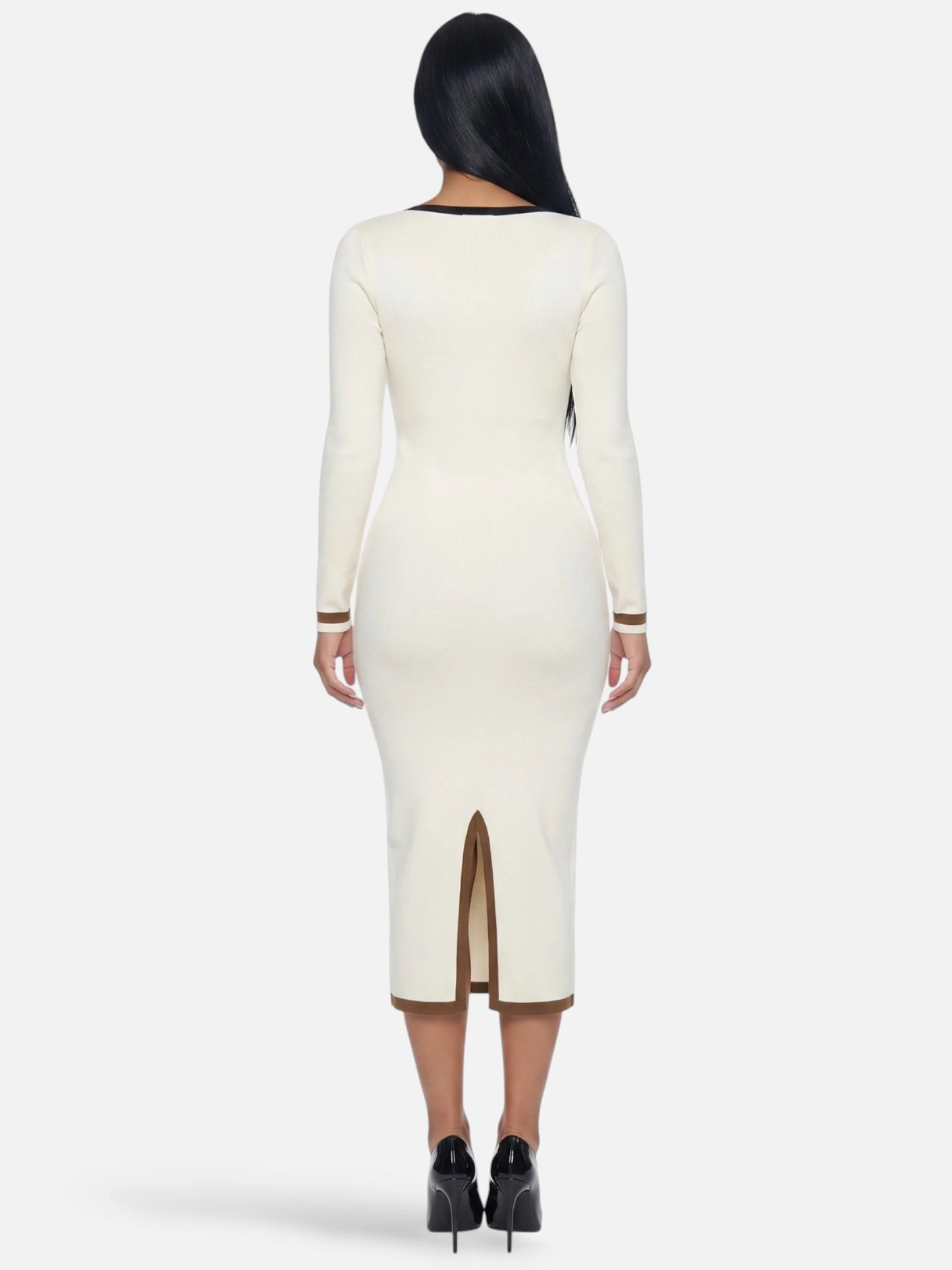 Montviro | Women’s Striped Knit Dress – Refined Contemporary Style