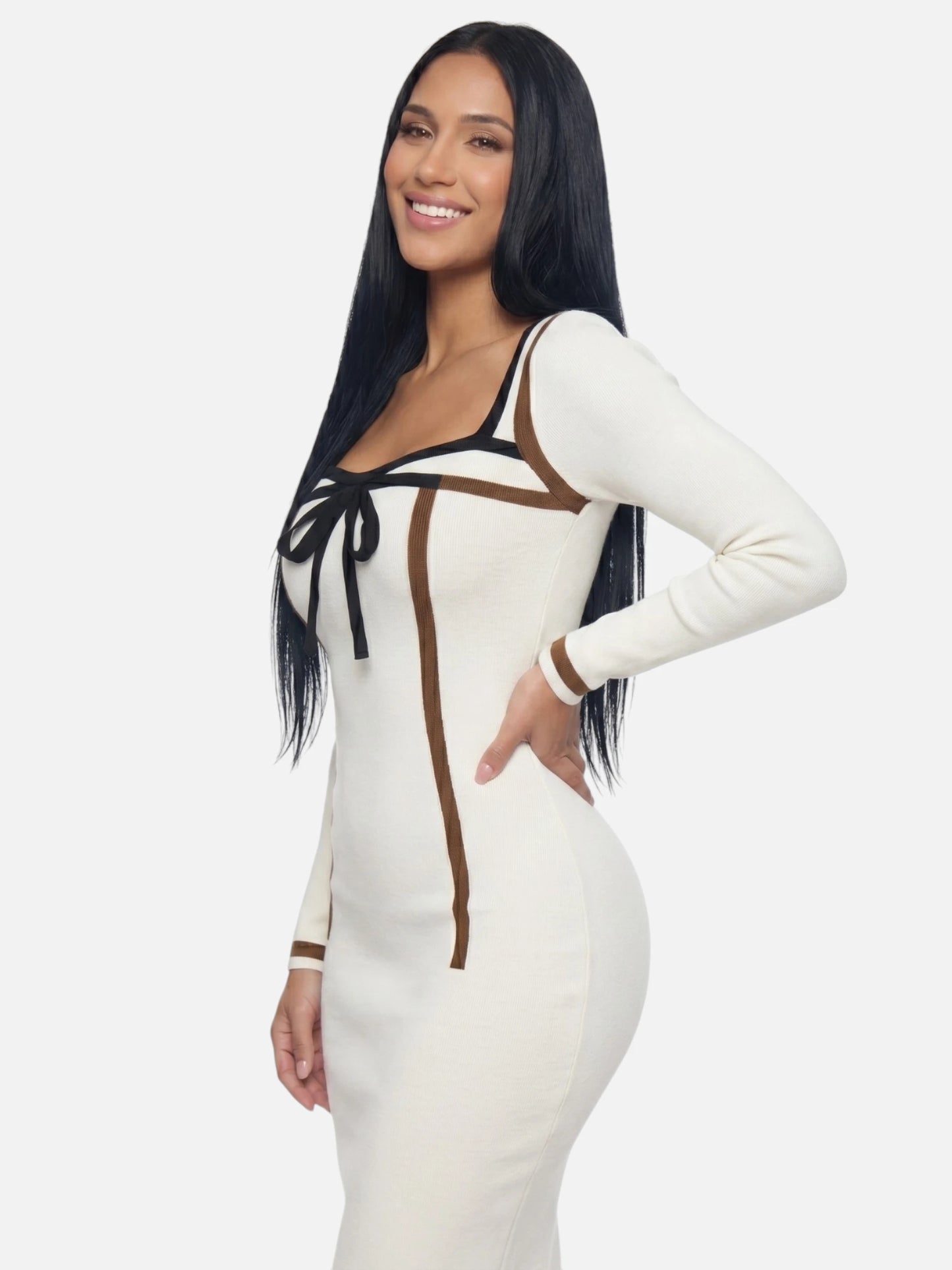 Montviro | Women’s Striped Knit Dress – Refined Contemporary Style