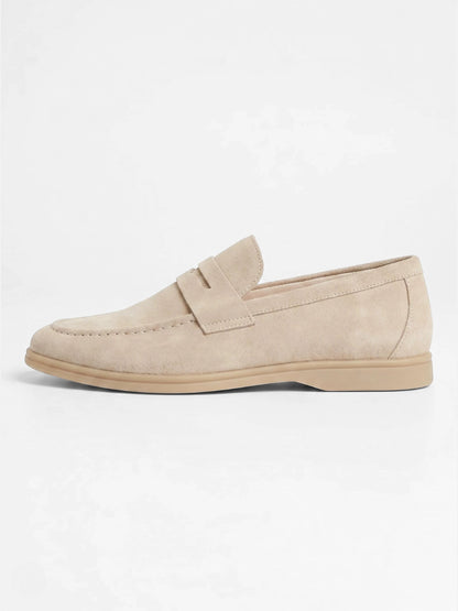 Montviro | Men’s Classic Slip-On Loafers – Suede Look Elegance