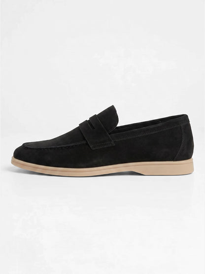 Montviro | Men’s Classic Slip-On Loafers – Suede Look Elegance
