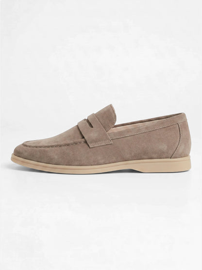 Montviro | Men’s Classic Slip-On Loafers – Suede Look Elegance