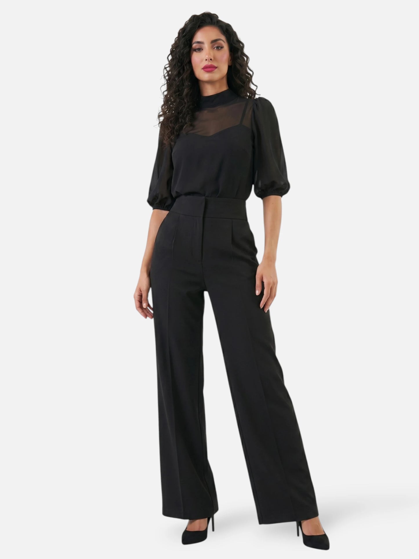 Montviro | Women’s Three-Piece Set – Chiffon Elegance
