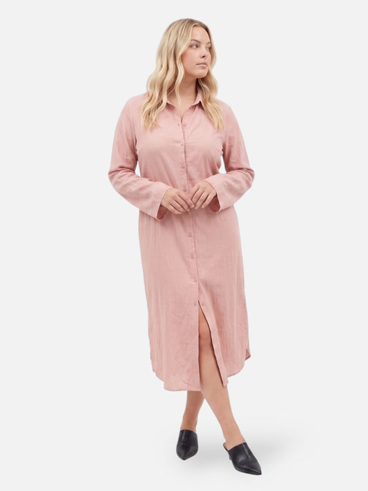Montviro | Women’s Long Sleeve Shirt Maxi Dress – Timeless Style