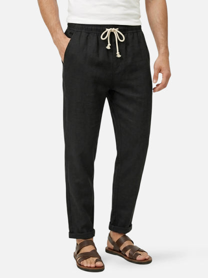 Montviro | Men’s Linen Blend Trousers – Coastal Summer Style