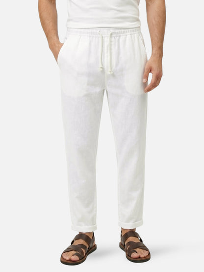 Montviro | Men’s Linen Blend Trousers – Coastal Summer Style