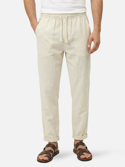 Montviro | Men’s Linen Blend Trousers – Coastal Summer Style
