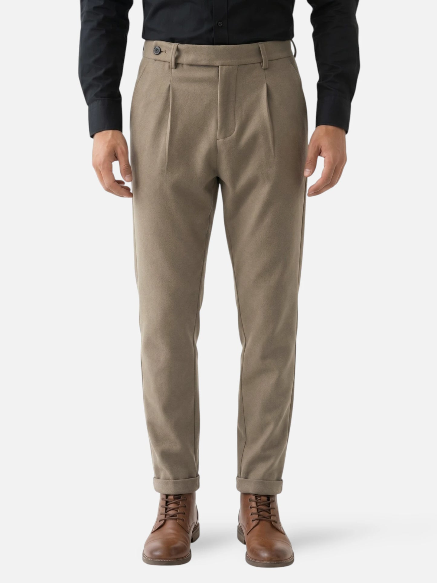 Montviro | Men’s Wool Blend Trousers – Refined Tailored Elegance