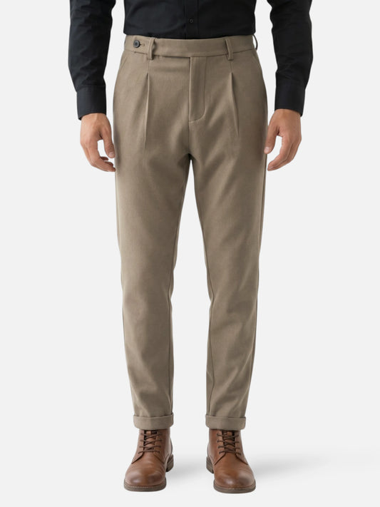 Montviro | Men’s Wool Blend Trousers – Refined Tailored Elegance
