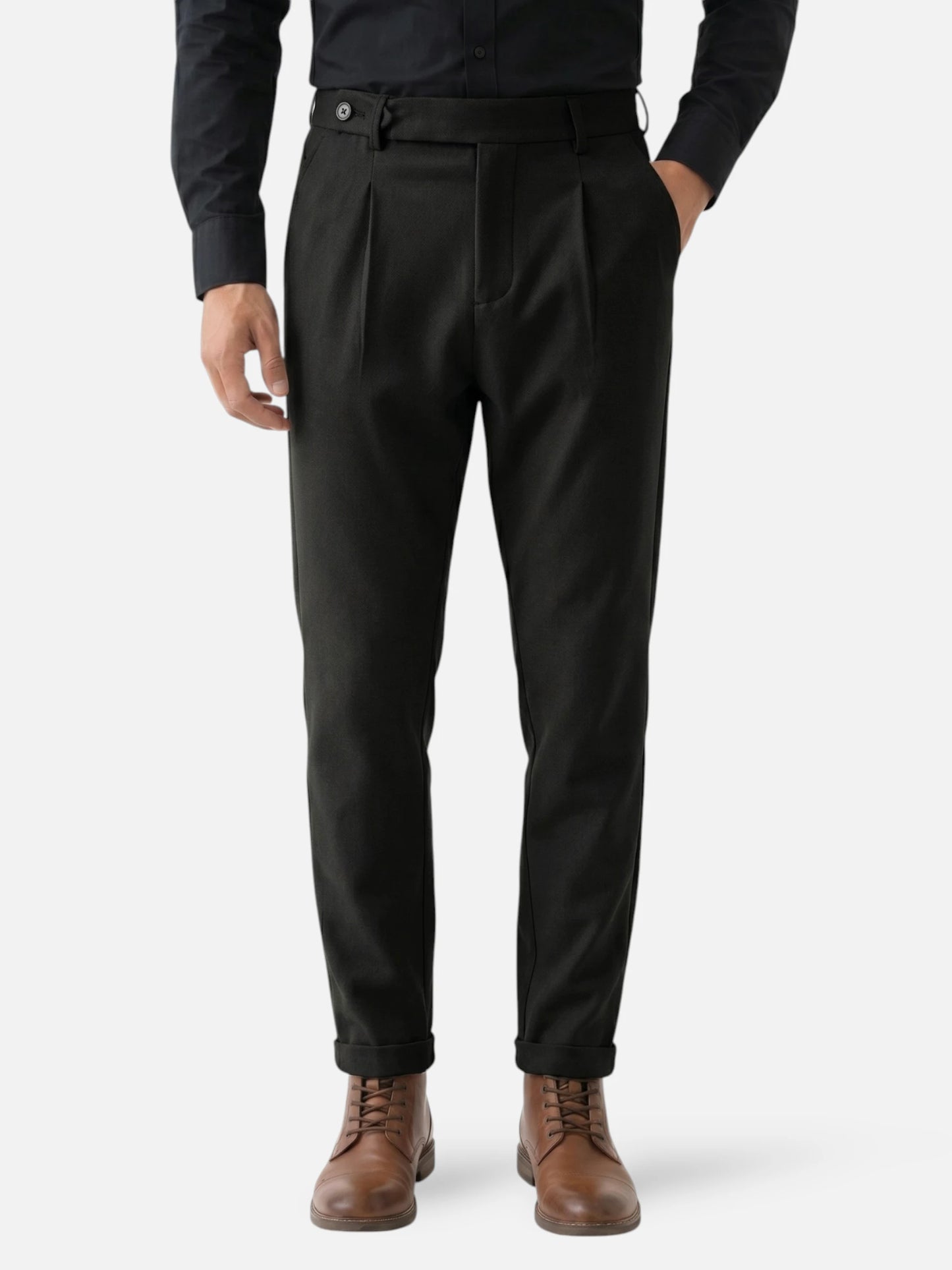 Montviro | Men’s Wool Blend Trousers – Refined Tailored Elegance
