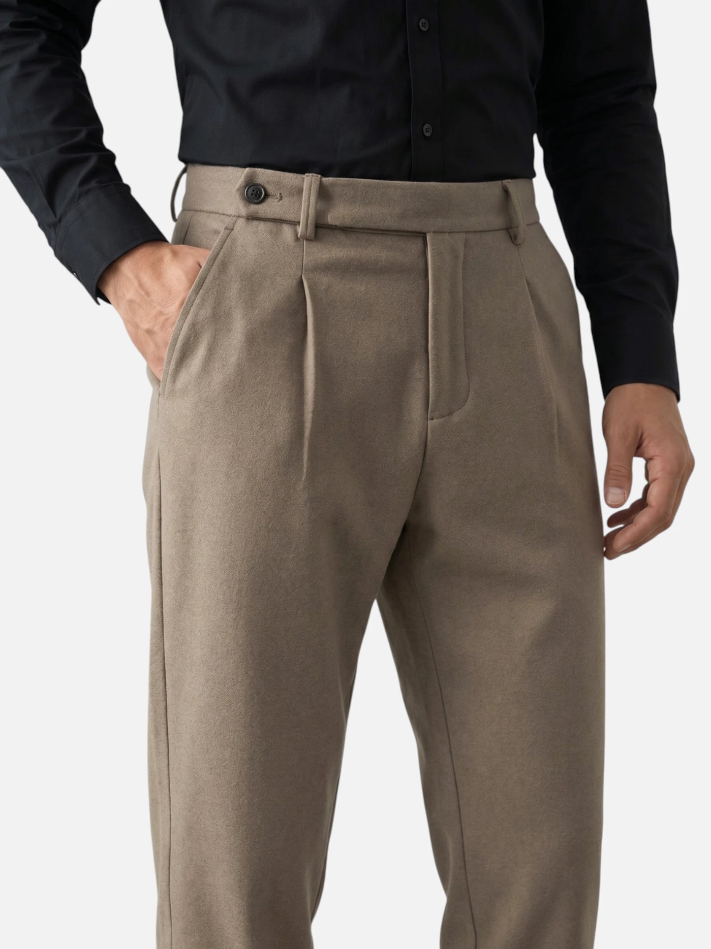 Montviro | Men’s Wool Blend Trousers – Refined Tailored Elegance