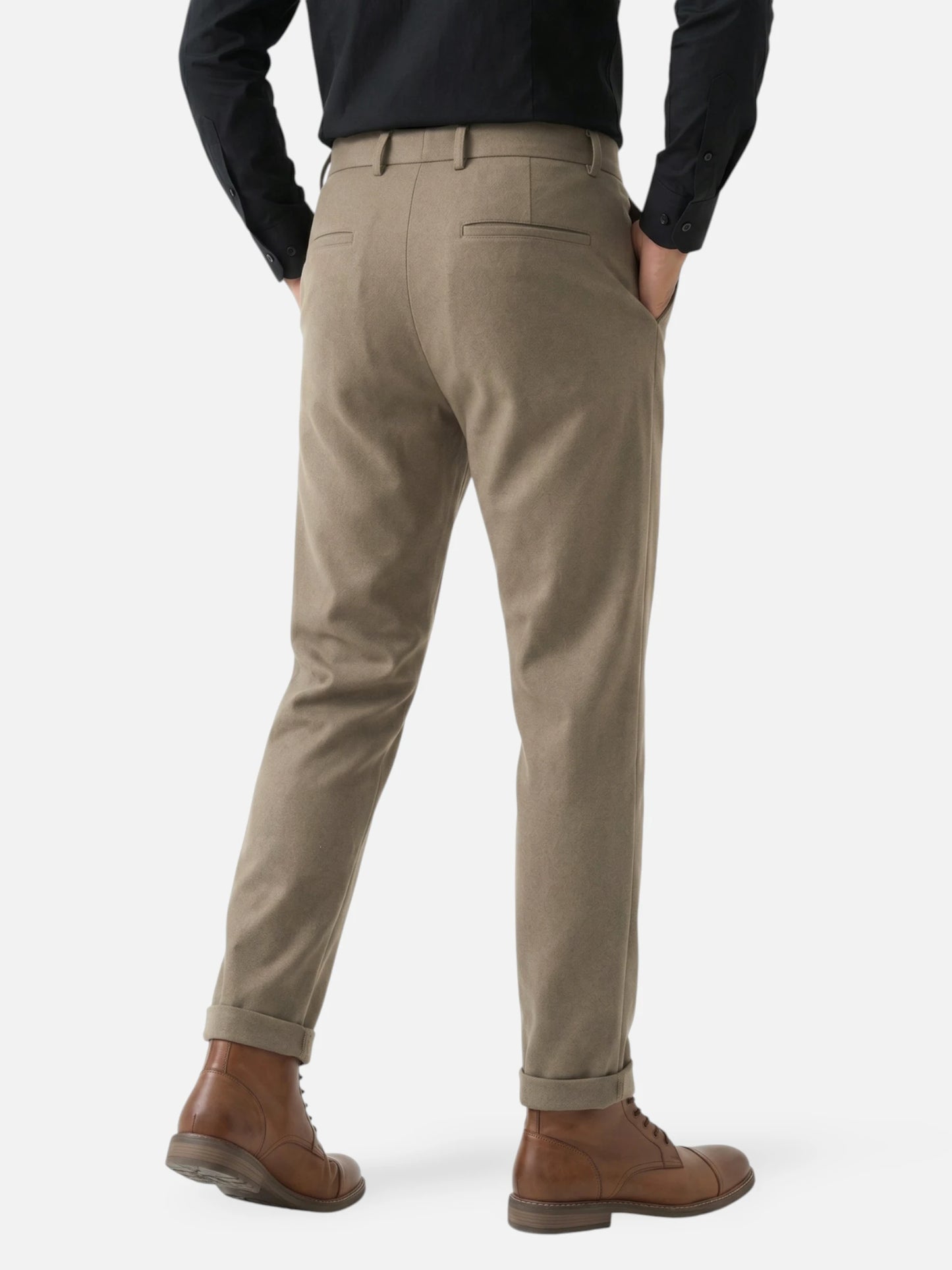 Montviro | Men’s Wool Blend Trousers – Refined Tailored Elegance