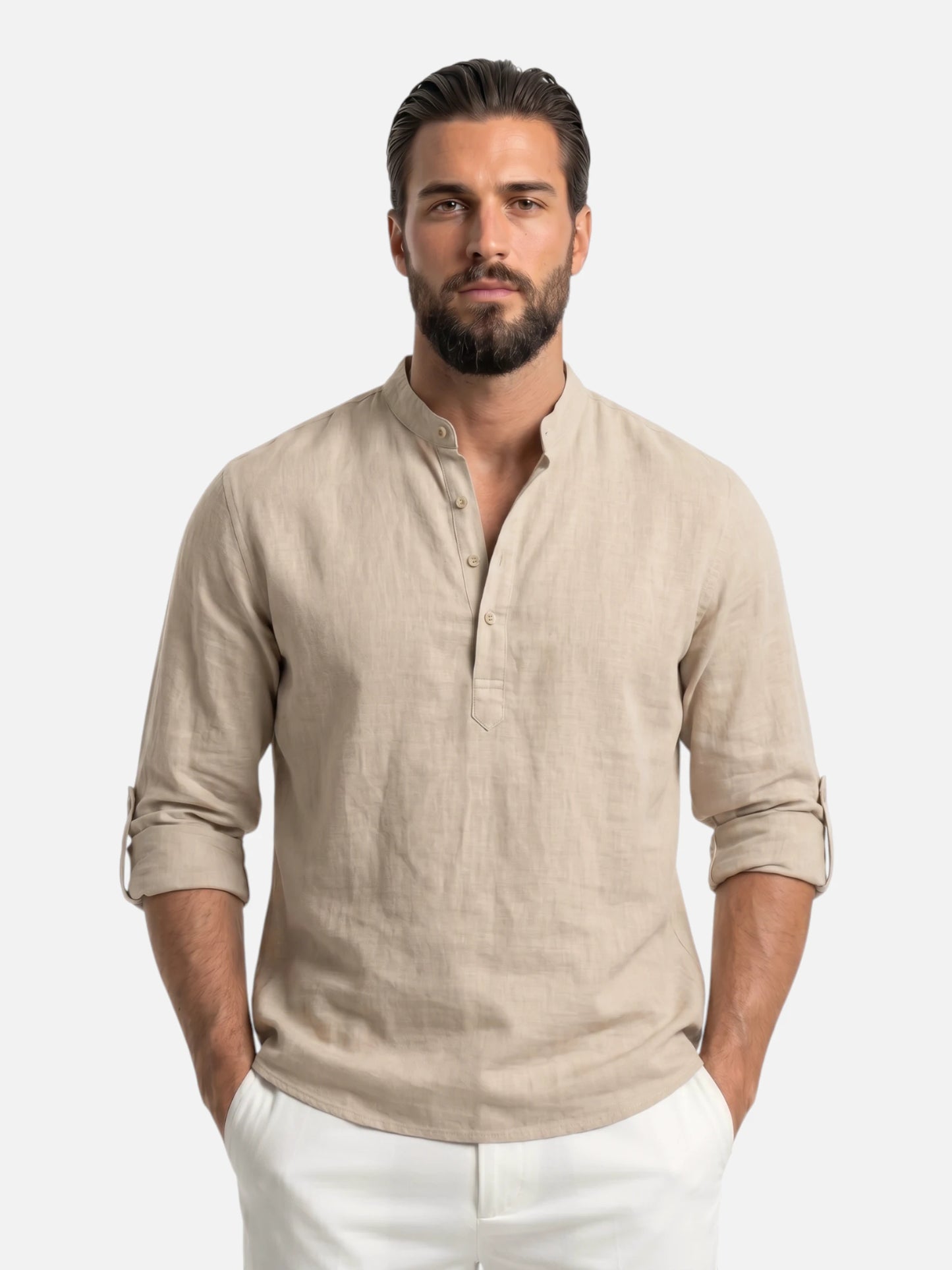 Montviro | Men’s Summer Shirt – Breathable Linen Style