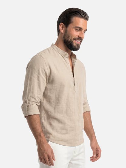 Montviro | Men’s Summer Shirt – Breathable Linen Style