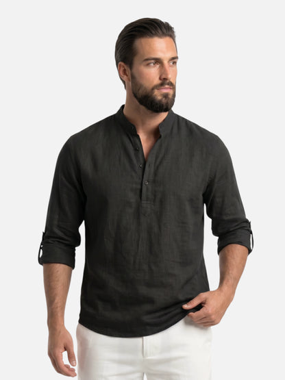 Montviro | Men’s Summer Shirt – Breathable Linen Style