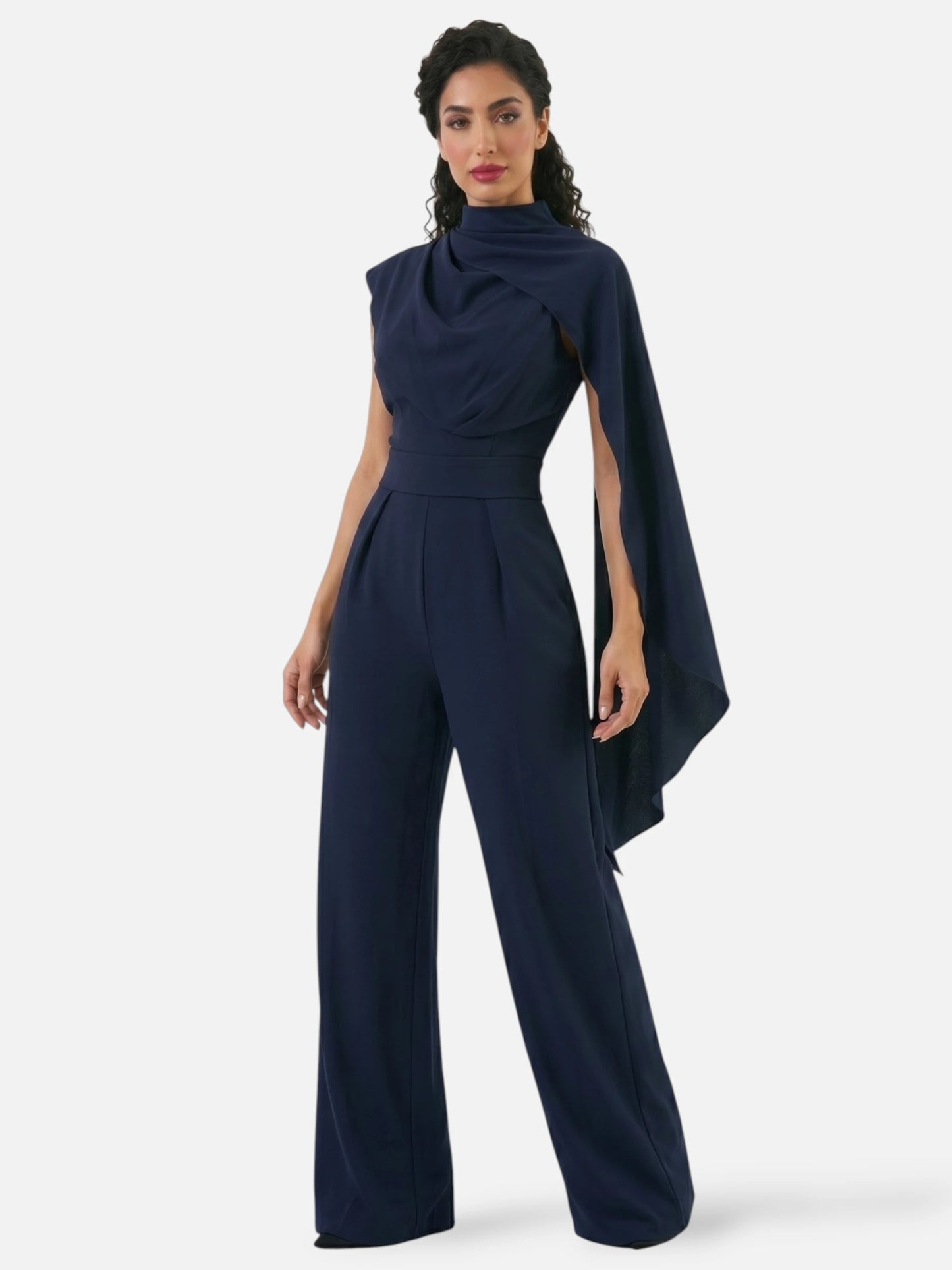 Montviro | Women’s Draped Chiffon Trouser Set – Timeless Elegance