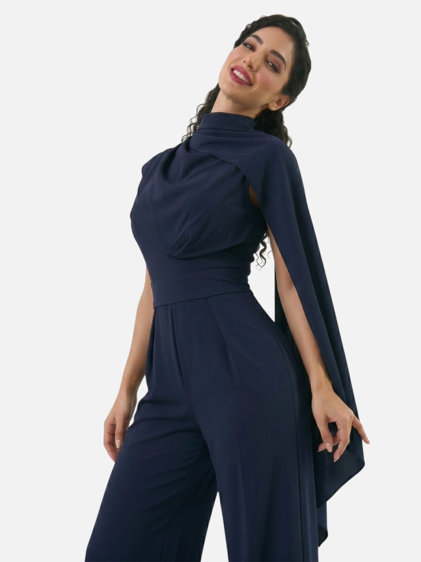 Montviro | Women’s Draped Chiffon Trouser Set – Timeless Elegance