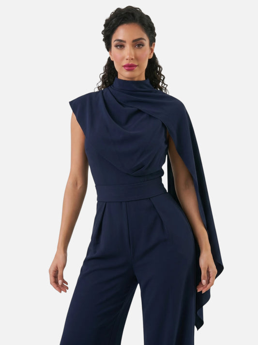 Montviro | Women’s Draped Chiffon Trouser Set – Timeless Elegance